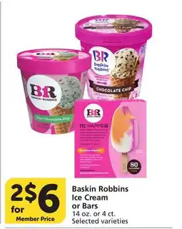 Albertsons Baskin Robbins Ice Cream or Bars offer