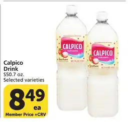 Vons Calpico Drink offer