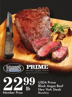 Pavilions USDA Prime Black Angus Beef New York Steak Boneless offer