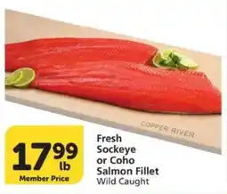 Vons Fresh Sockeye or Coho Salmon Fillet offer
