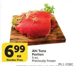 Vons Ahi Tuna Portion offer