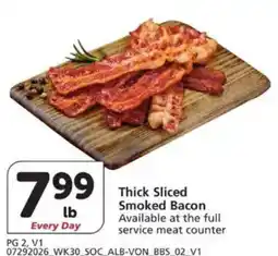 Vons Thick Sliced Smoked Bacon offer