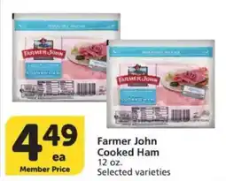 Vons Farmer John Cooked Ham offer