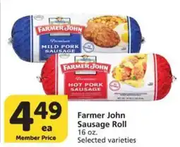 Vons Farmer John Sausage Roll offer
