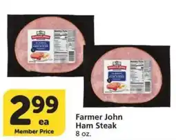 Vons Farmer John Ham Steak offer
