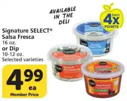 Vons Signature Select Salsa Fresca or Dip offer