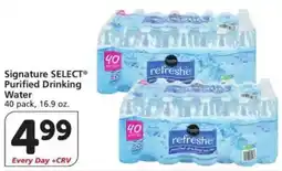 Vons Signature Select Purified Drinking Water offer