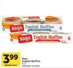 Vons Bays English Muffins offer