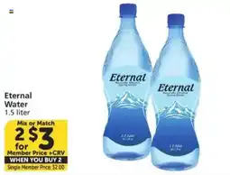 Vons Eternal Water offer