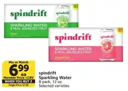 Vons Spindrift Sparkling Water offer