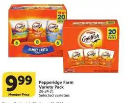 Vons Pepperidge Farm Variety Pack offer
