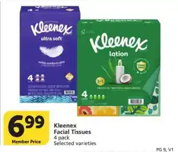 Vons Kleenex facial tissues offer