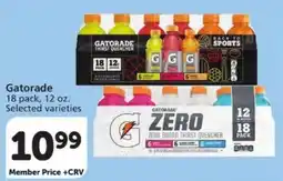 Vons Gatorade zero sugar thirst quencher offer