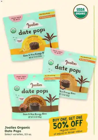 Joolies Organic Date Pops