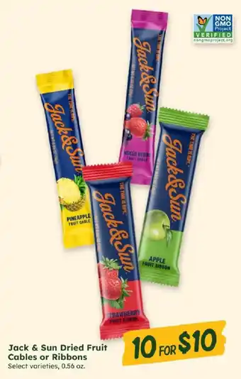 Jack & Sun Dried Fruit Cables or Ribbons