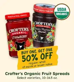 Sprouts Farmers Market Crofter's Organic Fruit Spreads offer