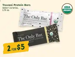 Sprouts Farmers Market Truvani Protein Bars offer