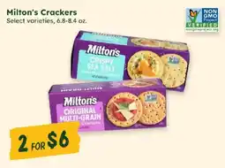 Sprouts Farmers Market Milton's Crackers offer