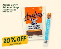 Sprouts Farmers Market Archer Jerky Sticks or Bags offer