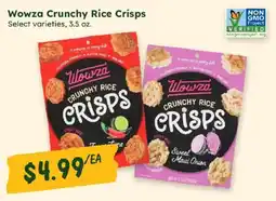 Sprouts Farmers Market Wowza crunchy rice crisps offer