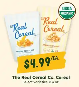Sprouts Farmers Market The Real Cereal Co. Cereal offer