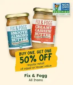 Sprouts Farmers Market Fix & Fogg offer