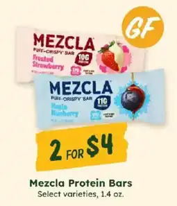 Sprouts Farmers Market Mezcla protein bars offer