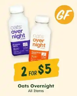 Sprouts Farmers Market Oats Overnight All Items offer