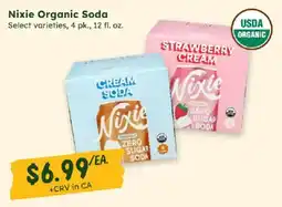 Sprouts Farmers Market Nixie organic soda offer