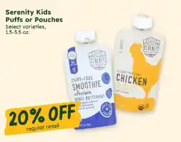 Sprouts Farmers Market Serenity Kids Puffs or Pouches offer