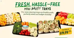 Sprouts Farmers Market Mini party trays offer