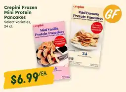 Sprouts Farmers Market Crepini frozen mini protein pancakes offer