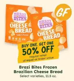 Sprouts Farmers Market Brazi Bites Frozen Brazilian Cheese Bread offer
