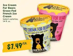 Sprouts Farmers Market Ice cream for bears offer