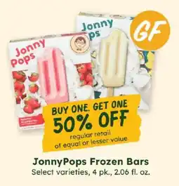 Sprouts Farmers Market Jonny Pops Frozen Bars offer