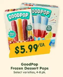 Sprouts Farmers Market GoodPop Frozen Dessert Pops offer