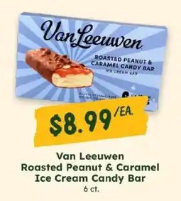 Sprouts Farmers Market Van Leeuwen Roasted Peanut & Caramel Ice Cream Candy Bar offer