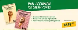 Sprouts Farmers Market Van Leeuwen ice cream cones offer