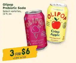 Sprouts Farmers Market Olipop prebiotic soda offer