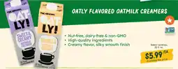 Sprouts Farmers Market Oatly flavored oatmilk creamers offer