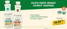 Sprouts Farmers Market Califia Farms Organic Coconut Creamers offer