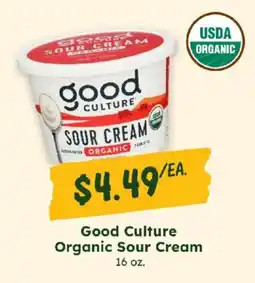 Sprouts Farmers Market Good Culture Organic Sour Cream offer
