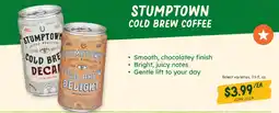 Sprouts Farmers Market Stumptown cold brew coffee offer