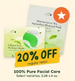Sprouts Farmers Market 100% Pure Facial Care offer