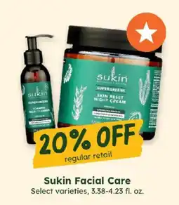 Sprouts Farmers Market Sukin Facial Care offer