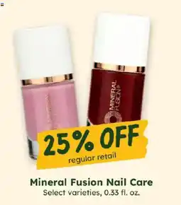 Sprouts Farmers Market Mineral Fusion Nail Care offer