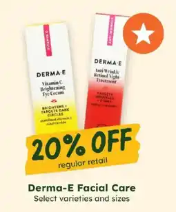 Sprouts Farmers Market Derma-E Facial Care offer
