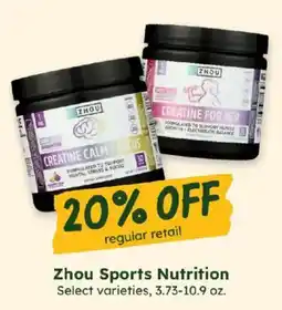 Sprouts Farmers Market Zhou Sports Nutrition offer
