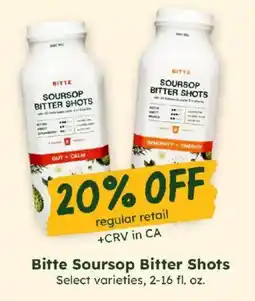 Sprouts Farmers Market Bitte Soursop Bitter Shots offer