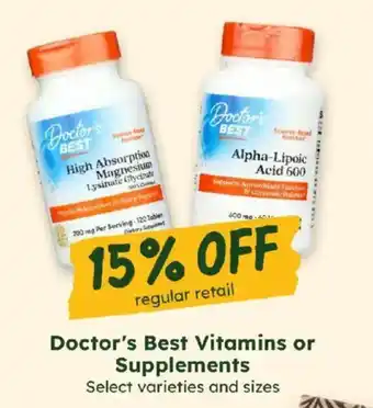 Doctor's Best Vitamins or Supplements